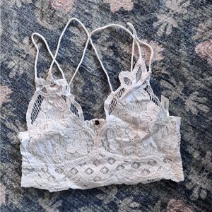 Free People Adella Bralette White, size small